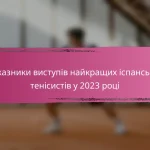 Показники продуктивності найкращих італійських тенісистів у 2023 році